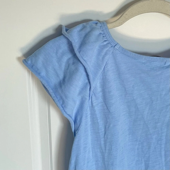 S'edge Blue Cotton Knit Ruffled Midi Dress - 29789 - Picture 10 of 16